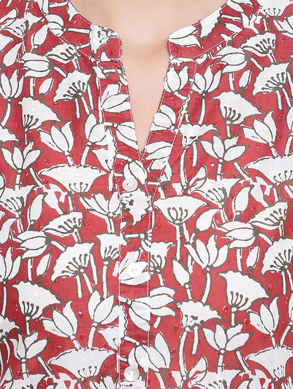 floral straight kurta - 16637669 - Zoom Image - 5