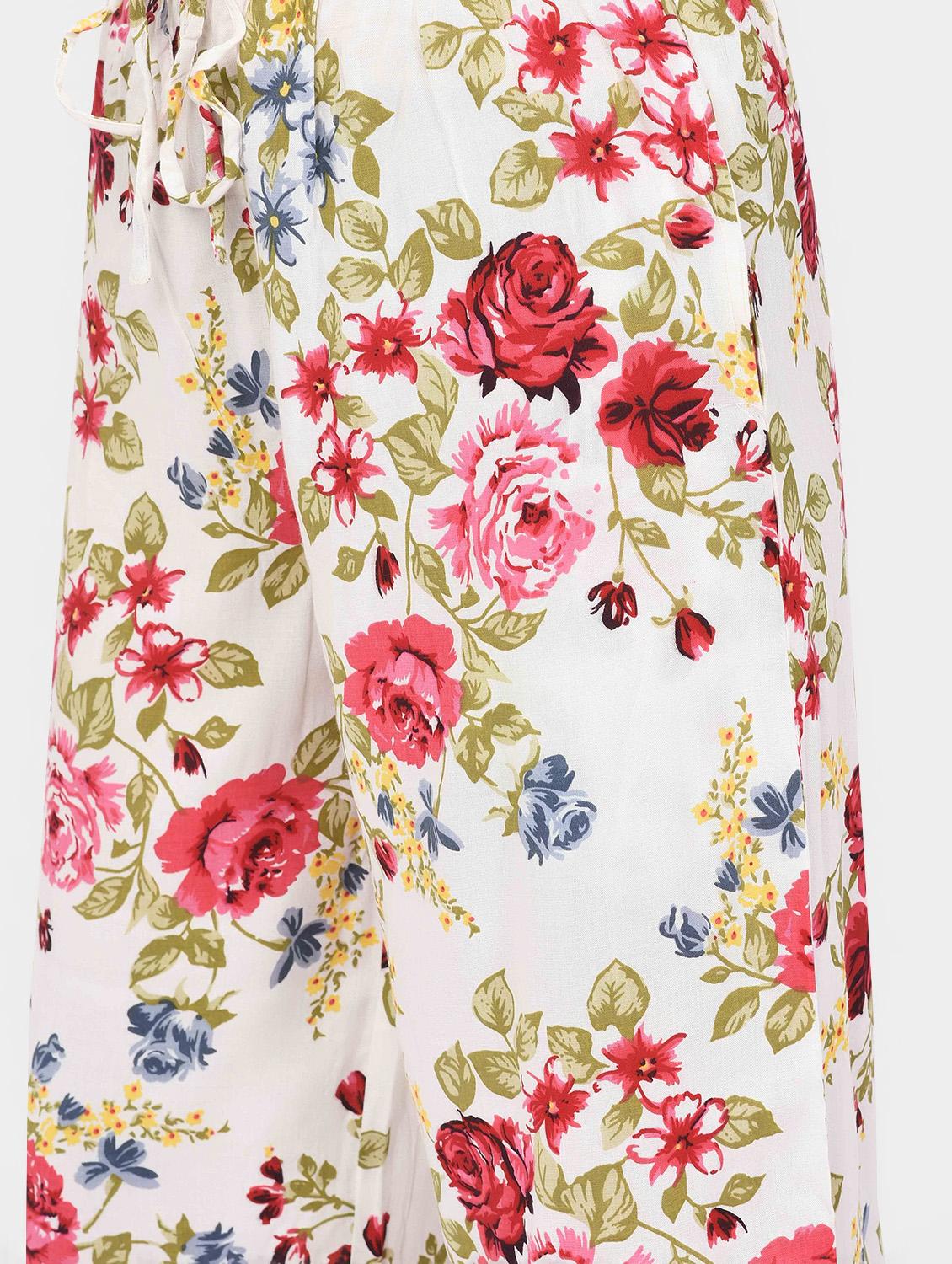 high rise floral palazzo - 16638037 - Zoom Image - 5
