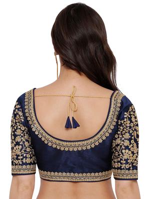 drawstring embroidered blouse - 16638158 - Standard Image - 2
