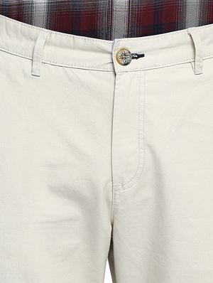 off white solid chinos - 16638288 - Standard Image - 5