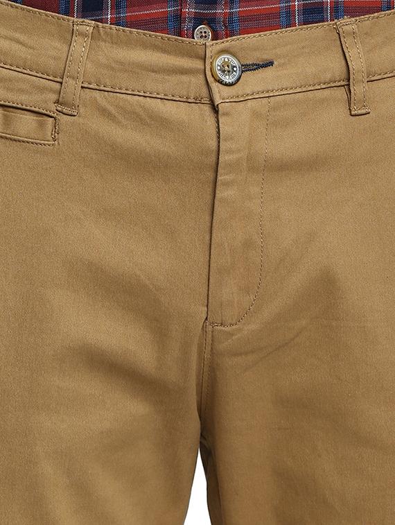 beige solid chinos - 16638292 - Zoom Image - 5