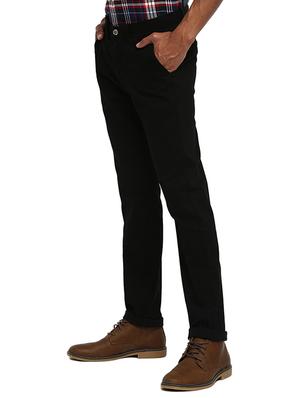 black solid chinos - 16638295 - Standard Image - 2