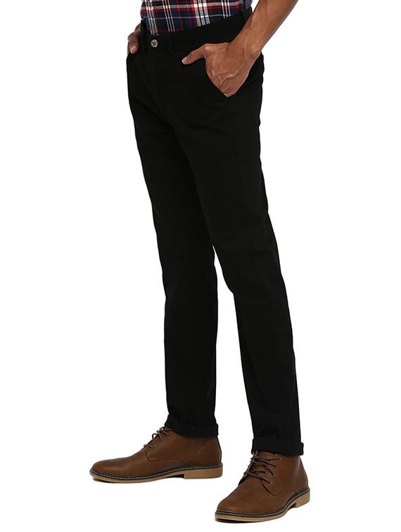 black solid chinos - 16638295 - Zoom Image - 2