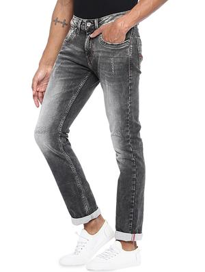 grey heavy washed ripped denim jeans - 16638326 - Standard Image - 2