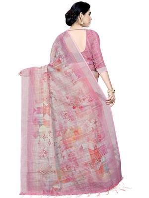 abstract bordered saree with blouse - 16638363 - Standard Image - 2