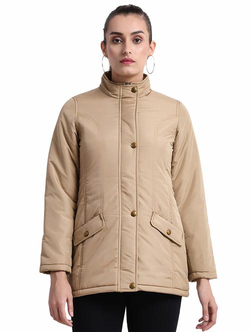 mandarin neck solid jacket - 16638779 - Very Small Image - 1