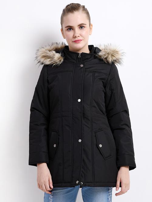 hooded neck pocket detail jacket - 16638798 - Very Small Image - 1