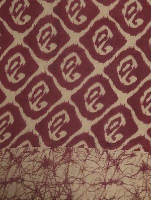 paisley printed saree with blouse - 16640327 - Standard Image - 5