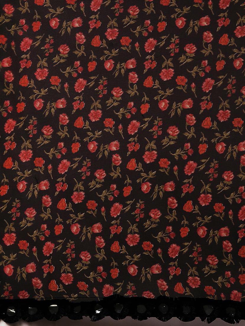 floral printed saree with blouse - 16640335 - Zoom Image - 5
