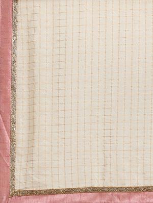 checkered ruffled saree with blouse - 16640341 - Standard Image - 5