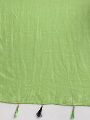 solid half and half saree with blouse - 16640347 - Standard Image - 5