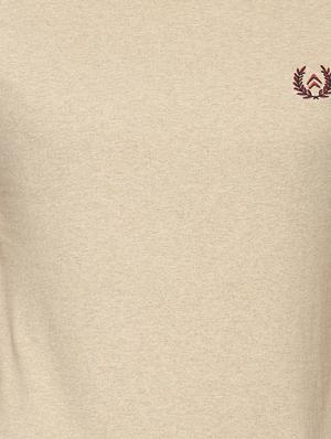 beige taped t-shirt - 16640808 - Standard Image - 5