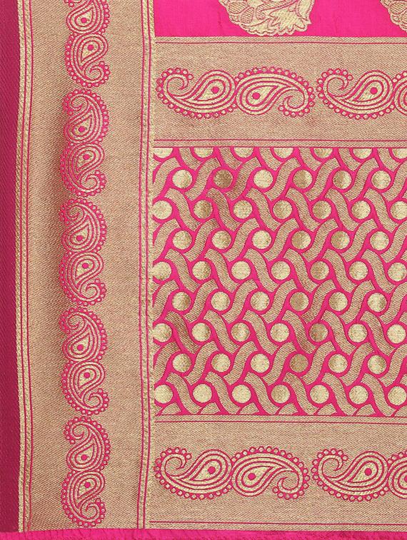paisley banarasi dupatta - 16641403 - Zoom Image - 2