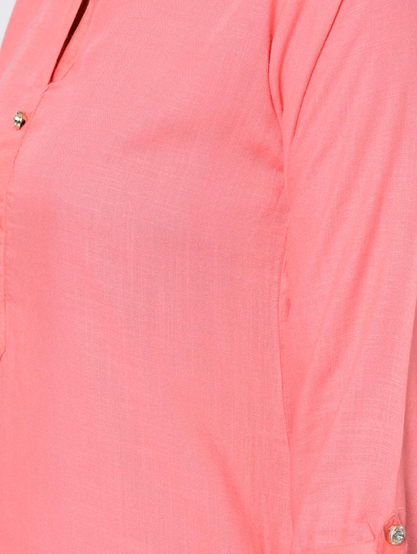 solid straight kurta - 16641607 - Zoom Image - 5