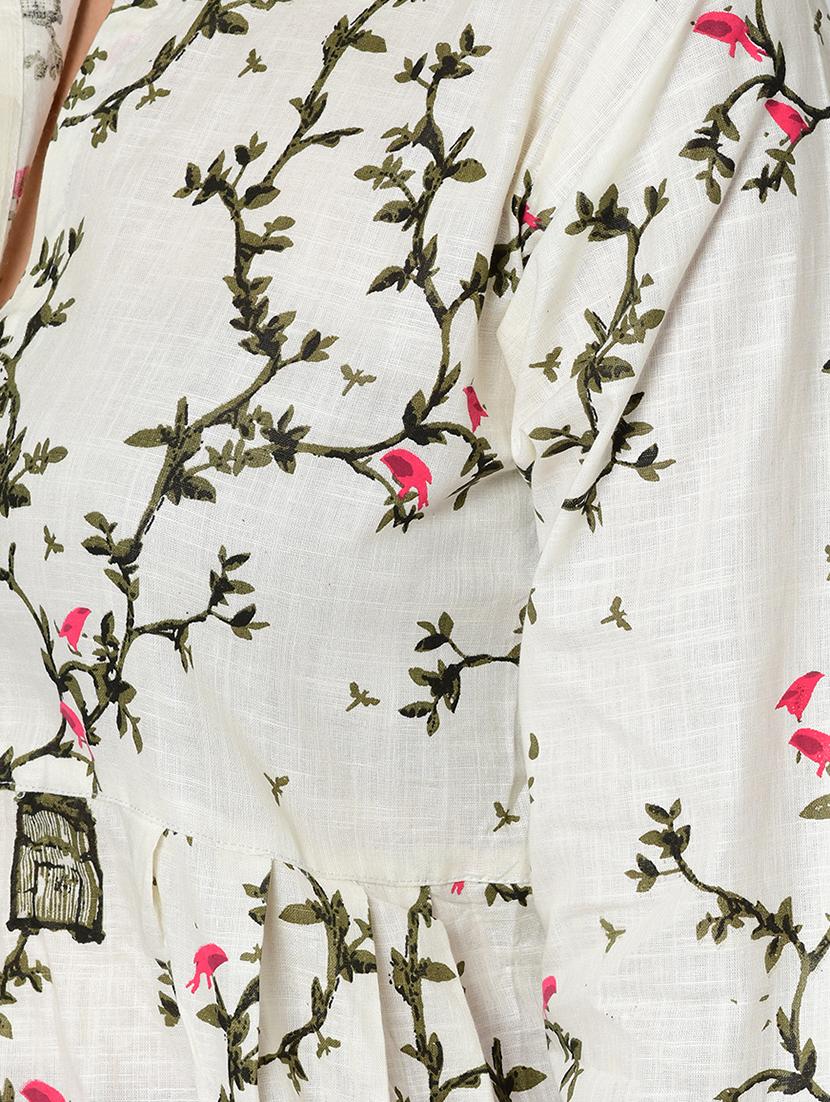 floral print a-line kurta - 16641612 - Zoom Image - 5