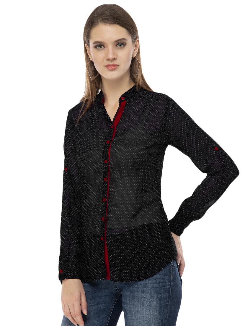 polka dots straight kurti - 16642471 - Zoom Image - 2