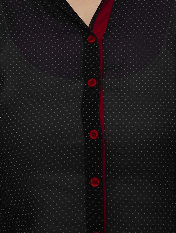 polka dots straight kurti - 16642471 - Zoom Image - 5