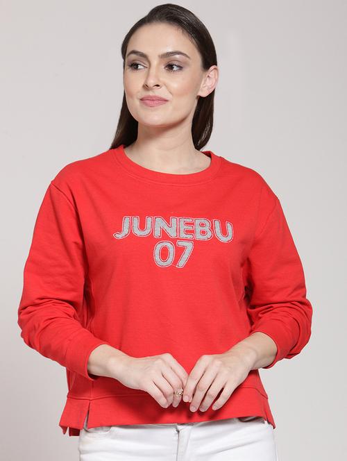 crew neck quirky print pullover - 16642808 - Standard Image - 1