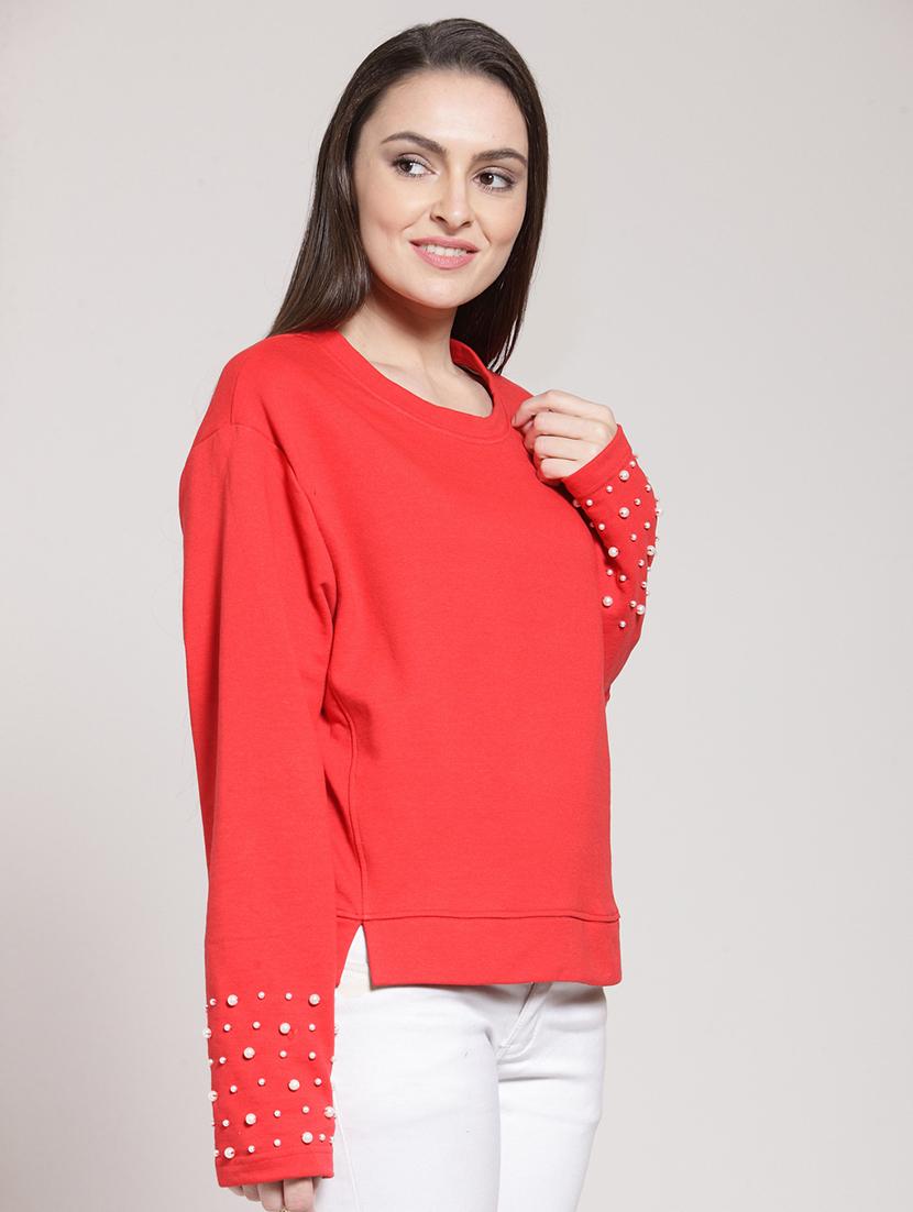 crew neck embellished pullover - 16642812 - Zoom Image - 2