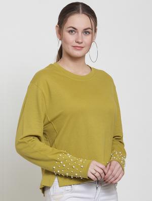 crew neck embellished pullover - 16642813 - Standard Image - 2