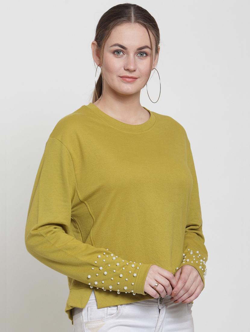 crew neck embellished pullover - 16642813 - Zoom Image - 2