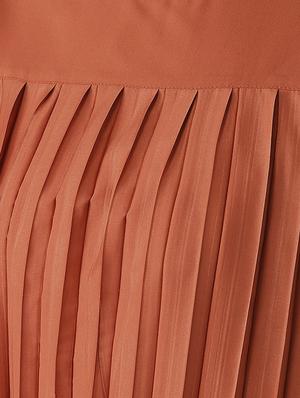 cold shoulder pleated top - 16642849 - Standard Image - 5