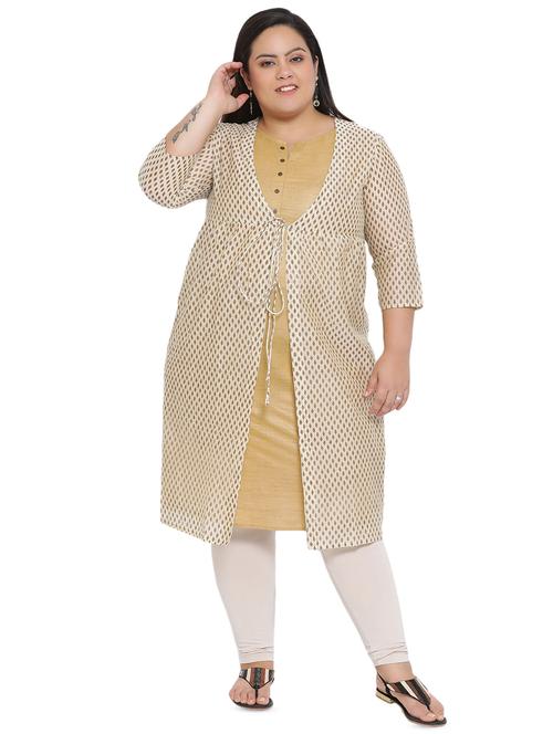 printed layered kurta - 16642933 - Standard Image - 1
