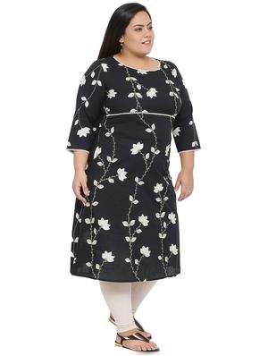 floral printed a-line kurta - 16642936 - Standard Image - 2