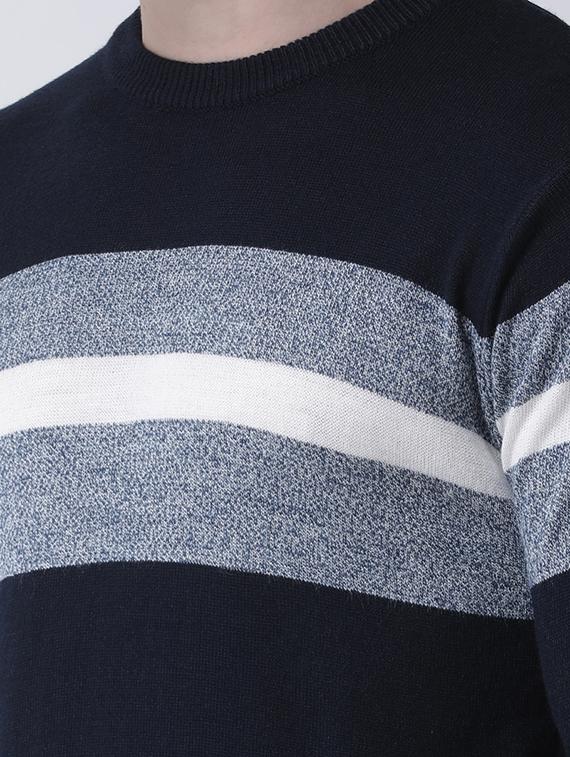 navy blue striped pullover - 16643031 - Zoom Image - 5