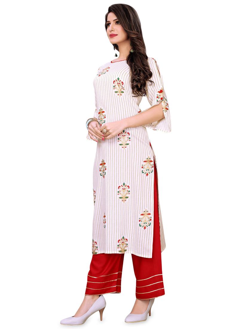 block print straight kurta - 16643051 - Zoom Image - 2
