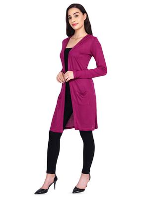 long sleeved solid shrug - 16643387 - Standard Image - 2