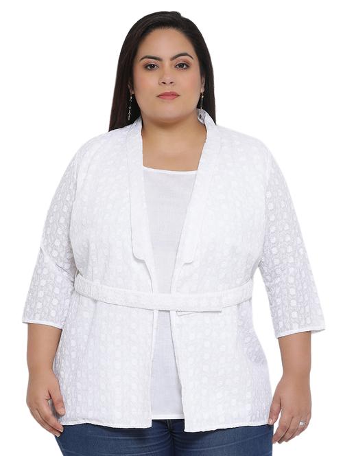 embroidered detail belted tunic with jacket - 16643526 - Standard Image - 1