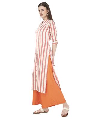 striped straight kurta - 16643543 - Standard Image - 2