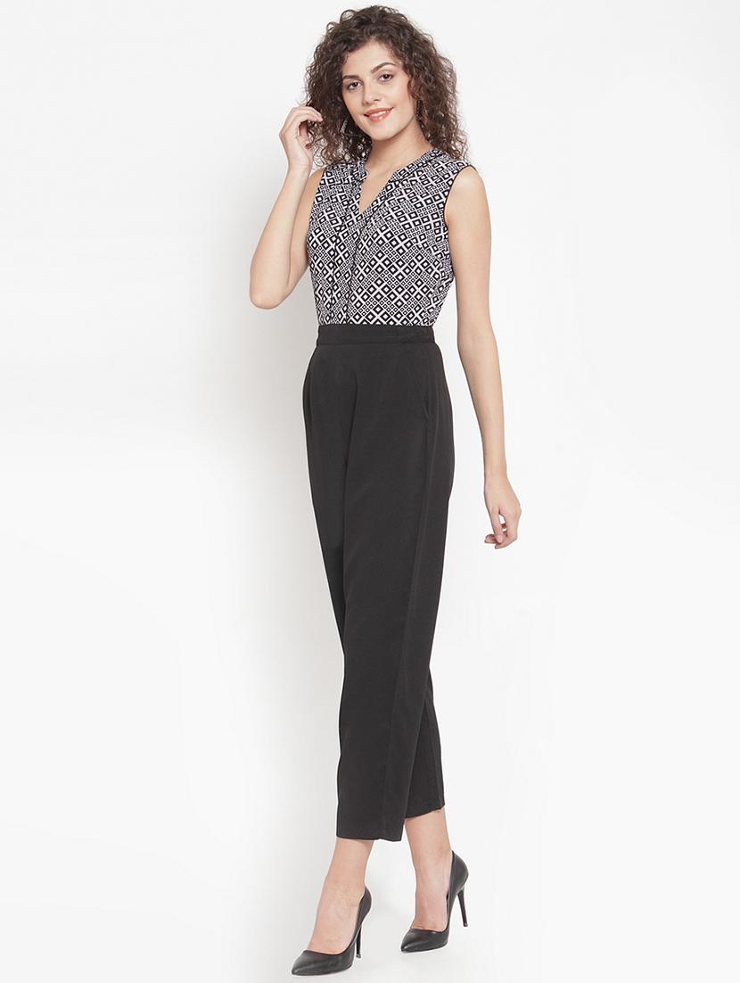 mandarin neck full leg jumpsuit - 16643682 - Zoom Image - 2