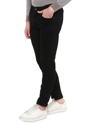 black solid plain jeans - 16643827 - Standard Image - 2