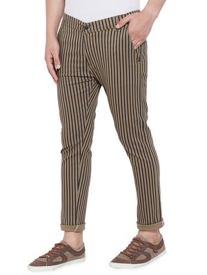 brown striped chinos - 16643836 - Standard Image - 2