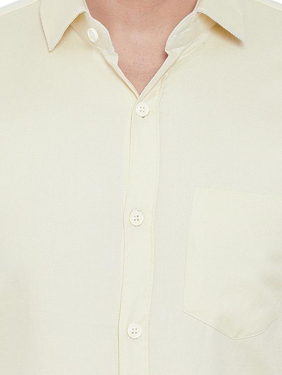 yellow solid casual shirt - 16643974 - Zoom Image - 5