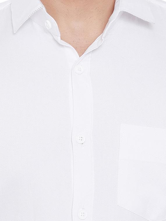 white solid casual shirt - 16643978 - Zoom Image - 5