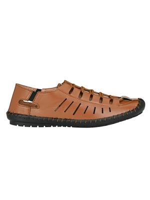 tan leatherette slip on sandals - 16644006 - Standard Image - 2