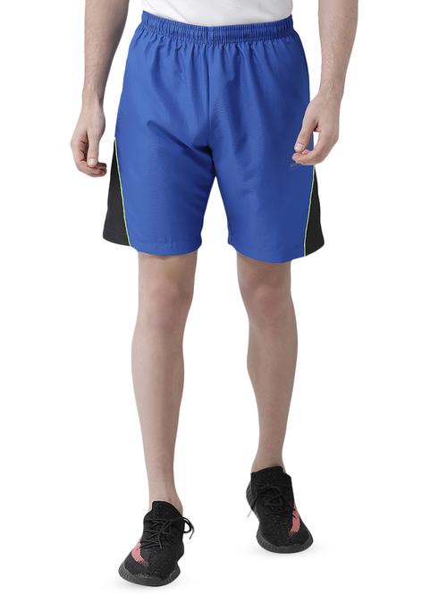 blue color block shorts - 16644075 - Standard Image - 1