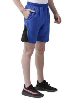 blue color block shorts - 16644075 - Standard Image - 2