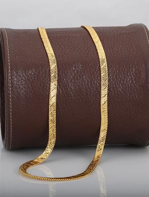 gold brass chain necklace - 16644092 - Standard Image - 2