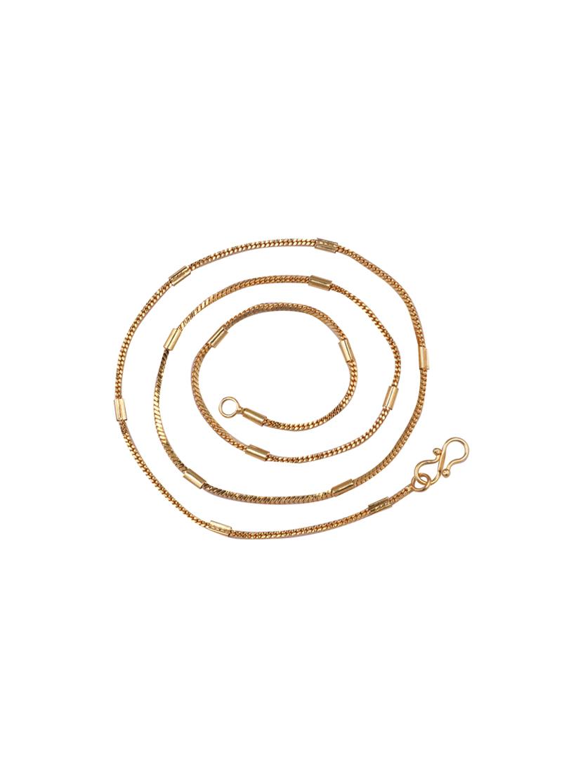 gold brass chain necklace - 16644109 - Zoom Image - 2