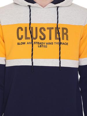 navy blue printed color block sweatshirt - 16644688 - Standard Image - 5