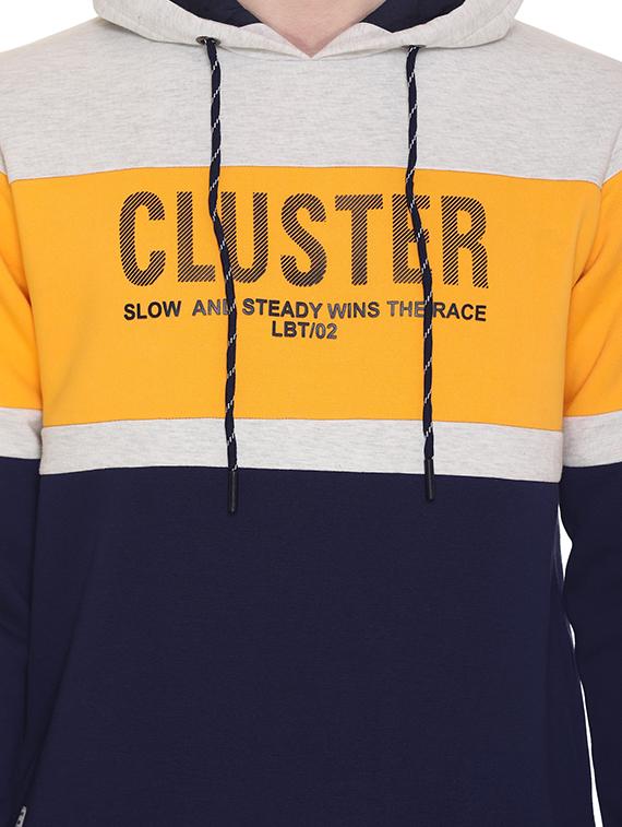 navy blue printed color block sweatshirt - 16644688 - Zoom Image - 5