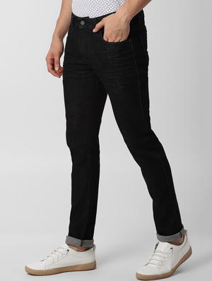 black solid plain jeans - 16644766 - Standard Image - 2