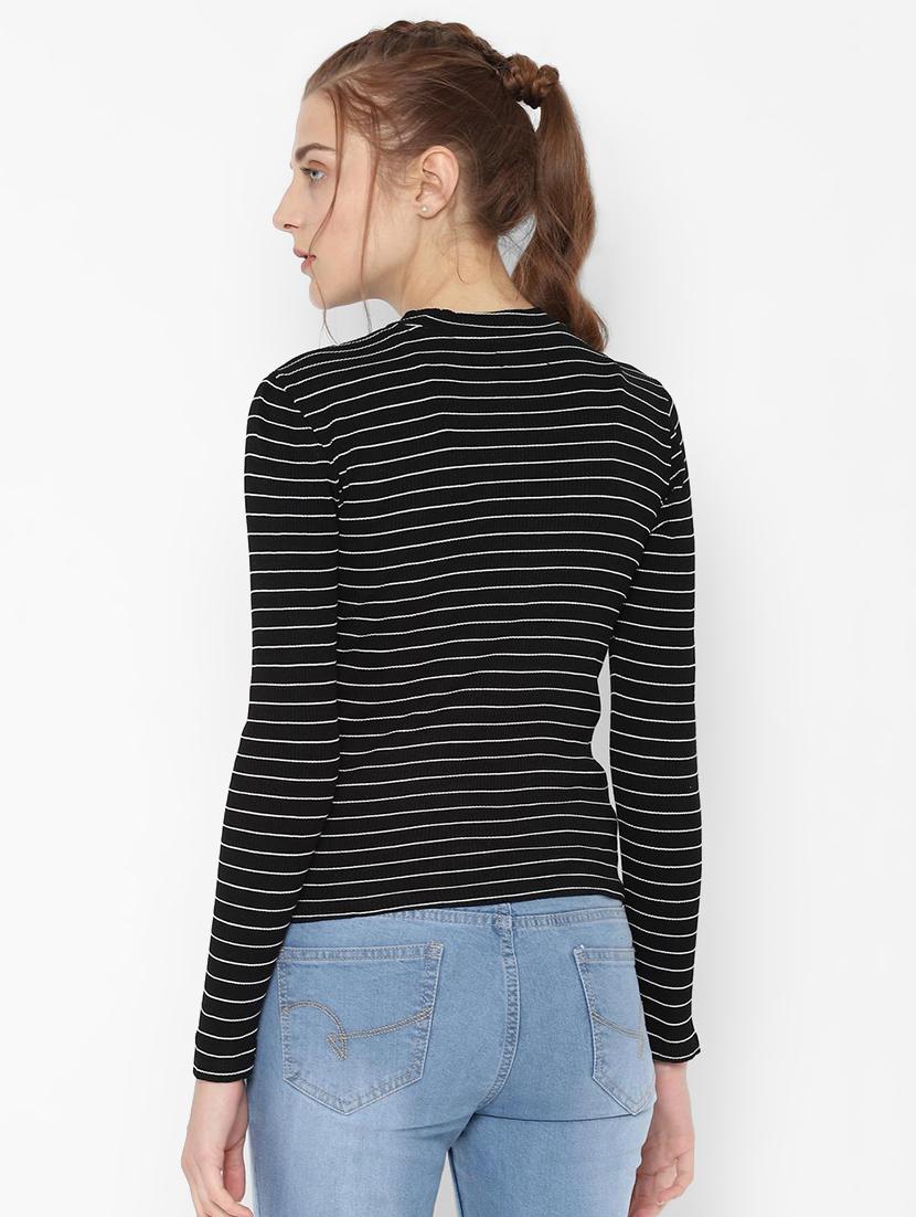 long sleeved striped tee - 16644804 - Zoom Image - 2