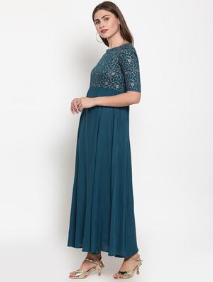 fit & flare ethnic dress - 16645028 - Standard Image - 2