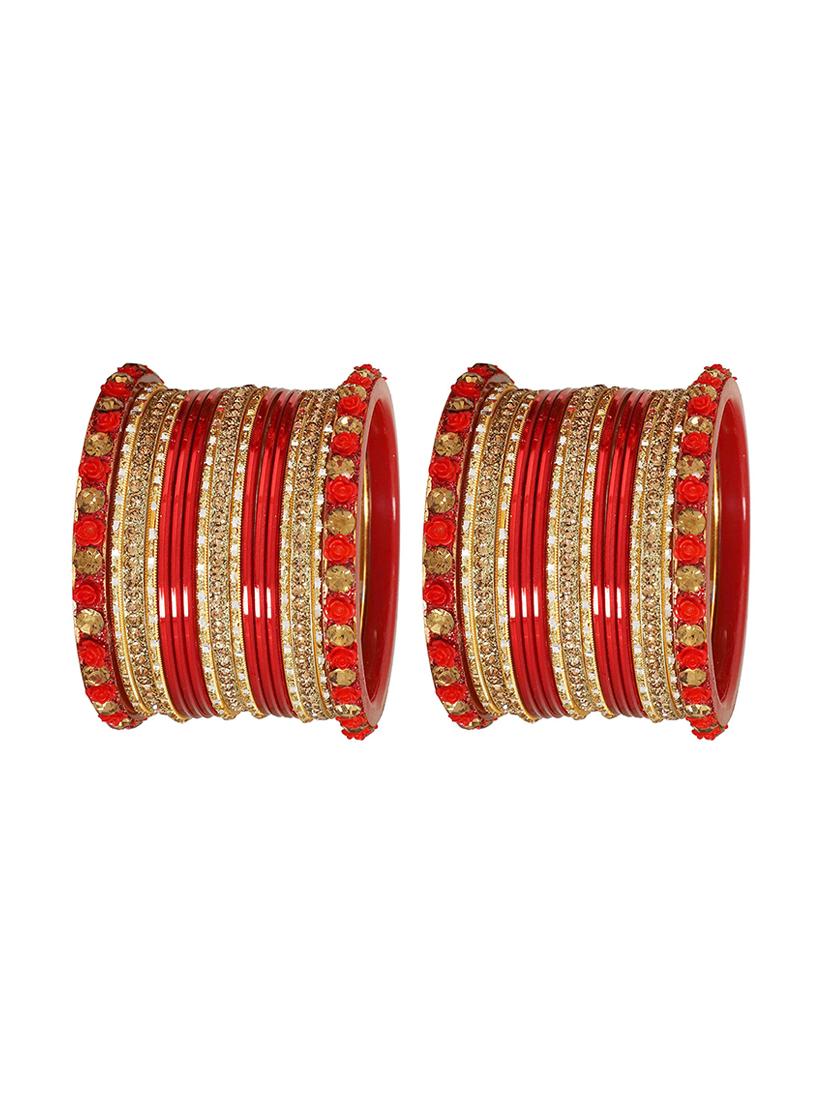 red gold tone brass bangles - 16645043 - Zoom Image - 2