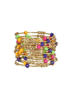 multi colored brass bangle - 16645079 - Standard Image - 2
